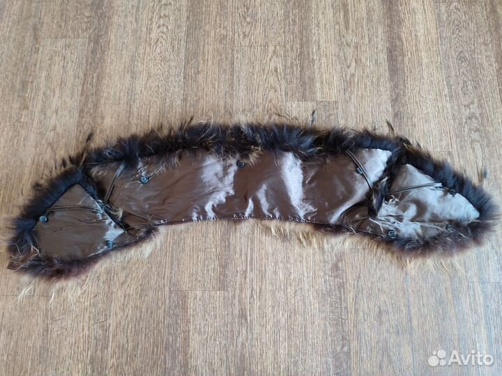 Воротник меховой чернобурка