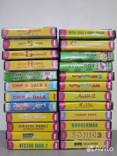 Картриджи sega 16 бит