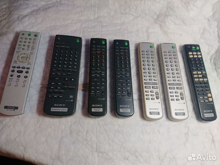 Пульты Sony от музыкальных центров и MD-дек