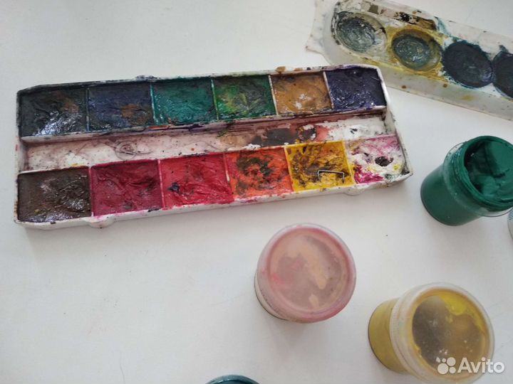 Краски гуашь акварель
