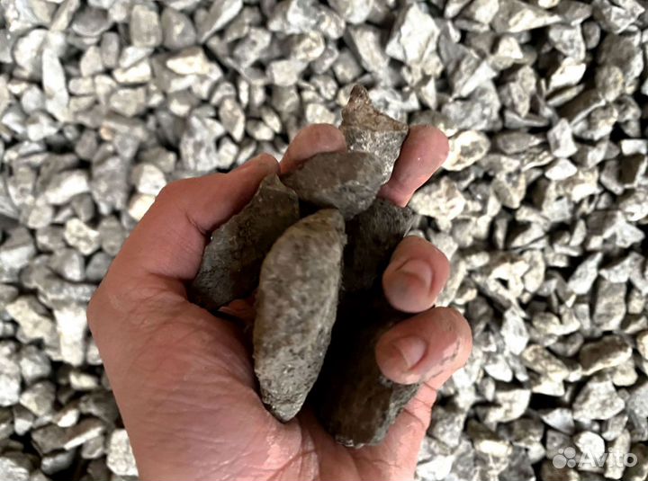 Щебень, Песок