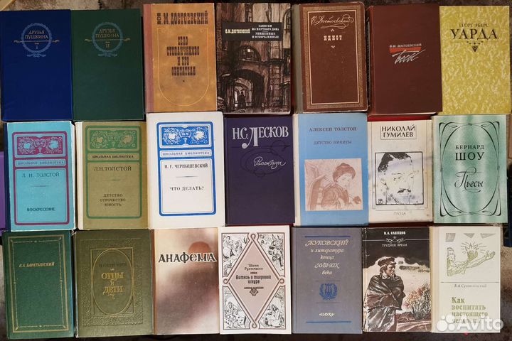 Книги разных жанров детективы, классика, советские
