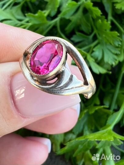 Серебряное кольцо 925 звезда СССР винтаж