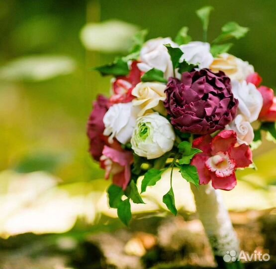 Букет из полимерной глины