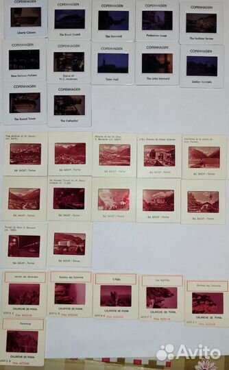 Диапозитивы Европа, Африка, Азия