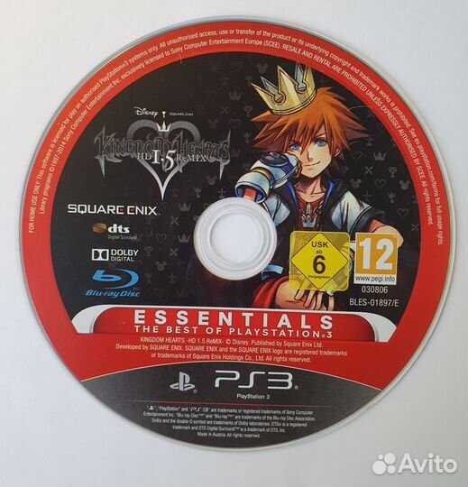 PS3 Kingdom Hearts: HD 1.5 remix (только диск)