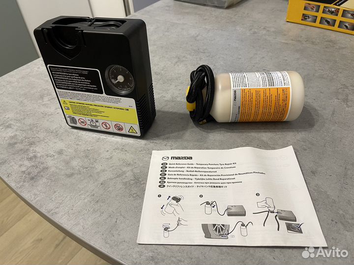 Японский компрессор Mazda + герметик для шин