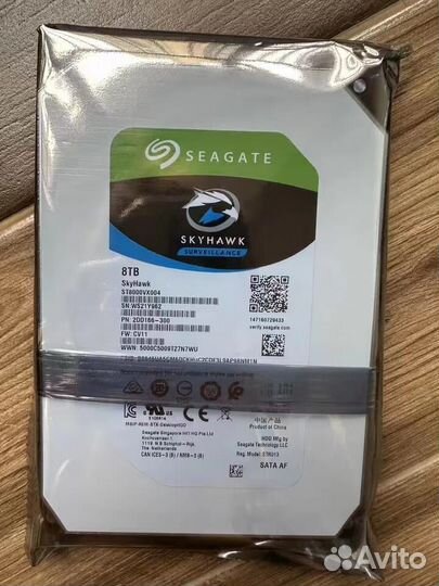 HDD Новый жесткий диск Seagate 8TB ST8000VX004