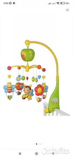 Мобиль на кроватку с музыкальным блоком