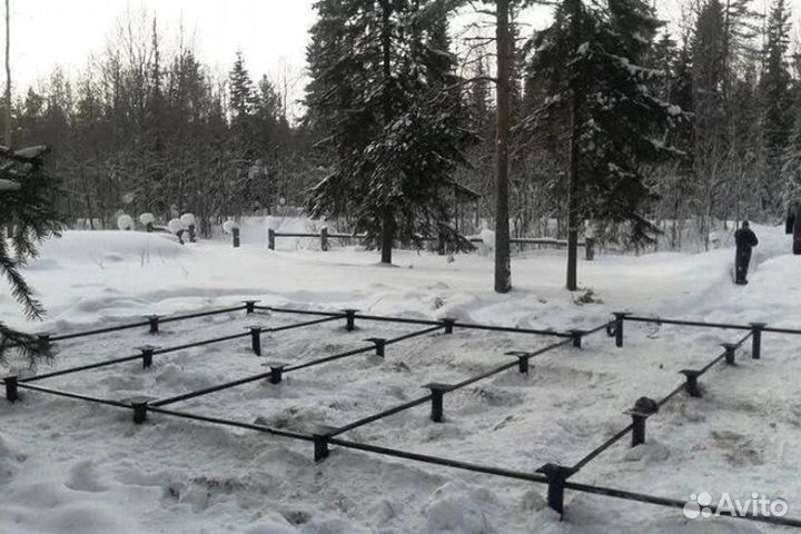 Свайный фундамент за день