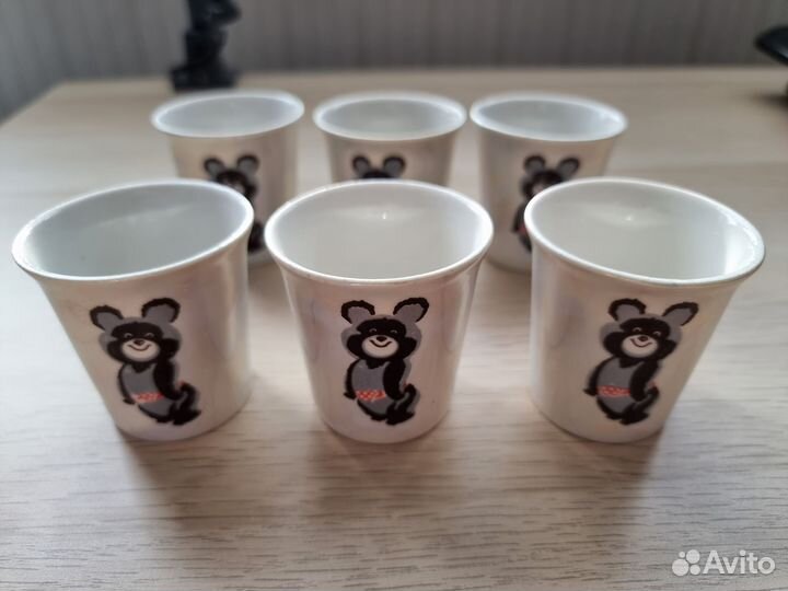 Стопки СССР фаянсовые Олимпиада-80