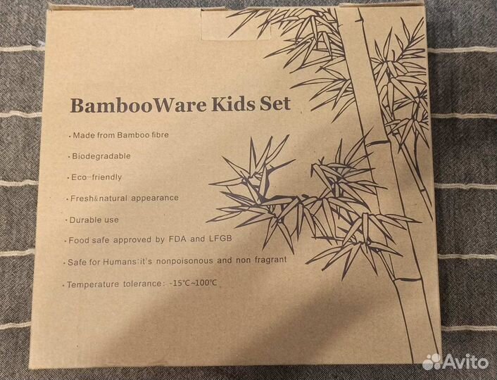 Посуда из бамбука детская