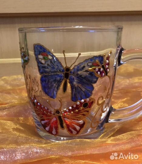 Кружки разные витражная роспись