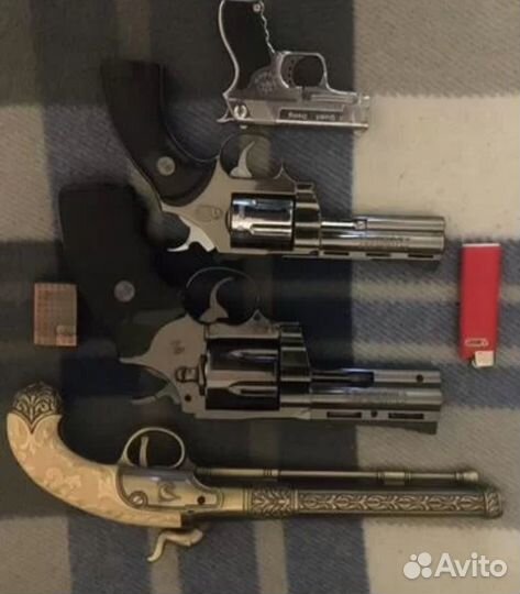 Зажигалки пистолеты коллекционные