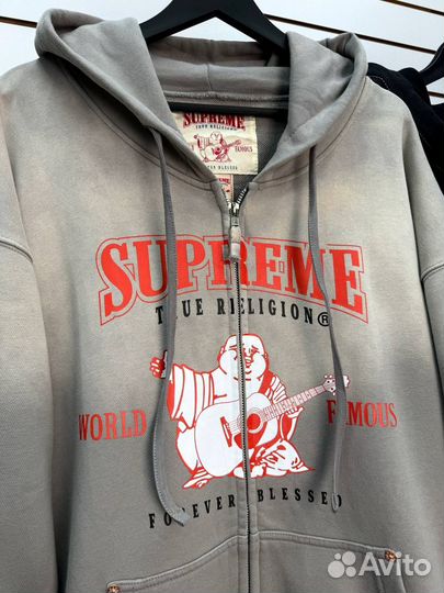 Зип худи supreme true religion