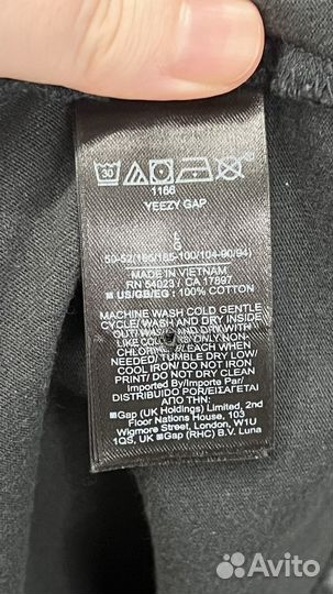 Лонгслив Yeezy Gap Черный Новый S, L