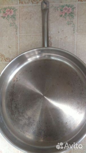 Сковорода 40см из нержавеющей стали