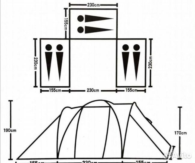 Туристическое снаряжения палатки