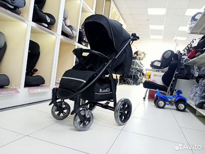 Коляска вездеход Bubago Cross Air New Black 2023