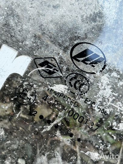 Стекло задней двери левое lifan solano 1