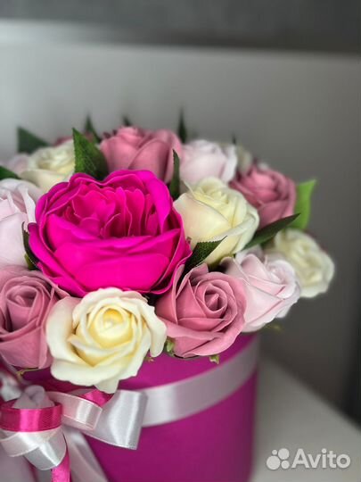 Букет из мыльных роз