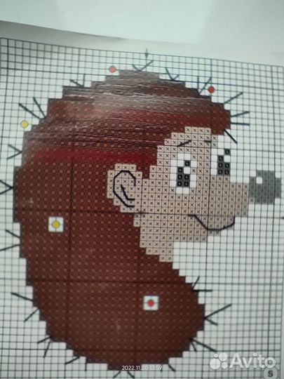 Набор для вышивания бисером Ежик riolis