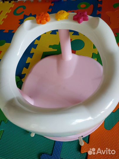 Стульчик для купания розовый