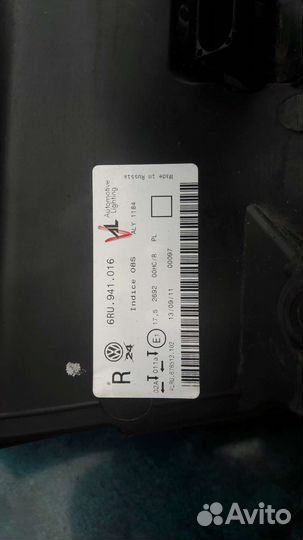 Фара volkswagen polo