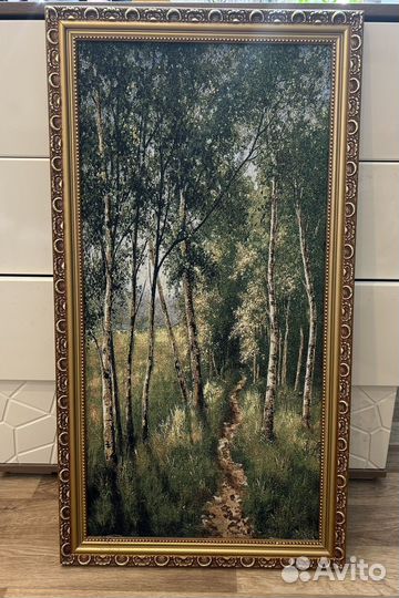 Картина вышитая