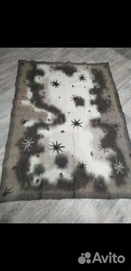 Плед шерстяной интерьерный