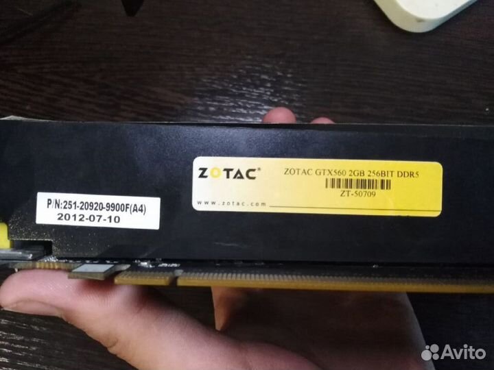 Видеокарта GTX 560 На запчасти (торг)