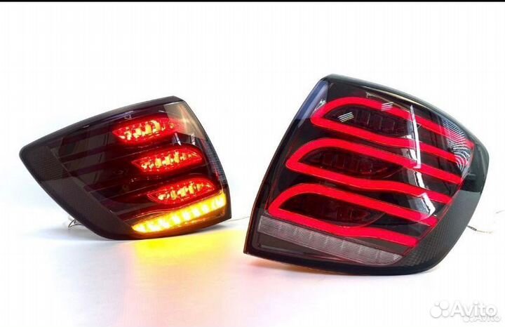 Светодиодные фонари Лада Гранта в стиле AMG мерсед