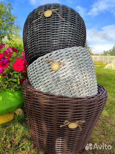 Кашпо из искусственного ротанга 20 и 40 л