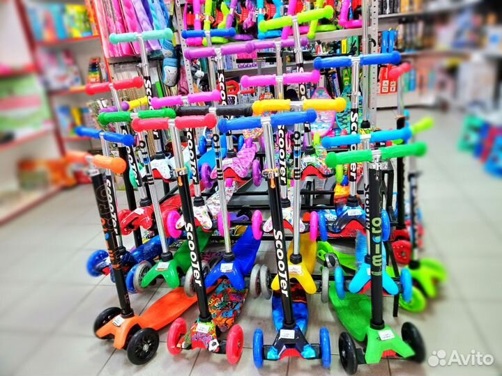 Самокат 3х колесный
