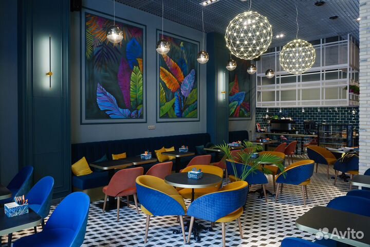 Мебель для кафе, бара на заказ по дизайн-проекту