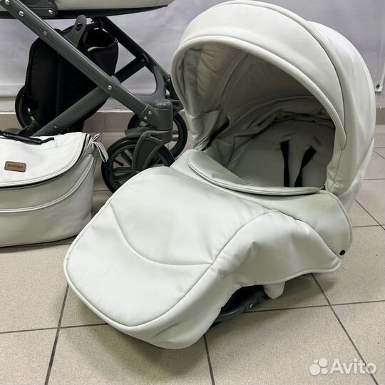 Коляска 3 в 1 indigo светло -серая