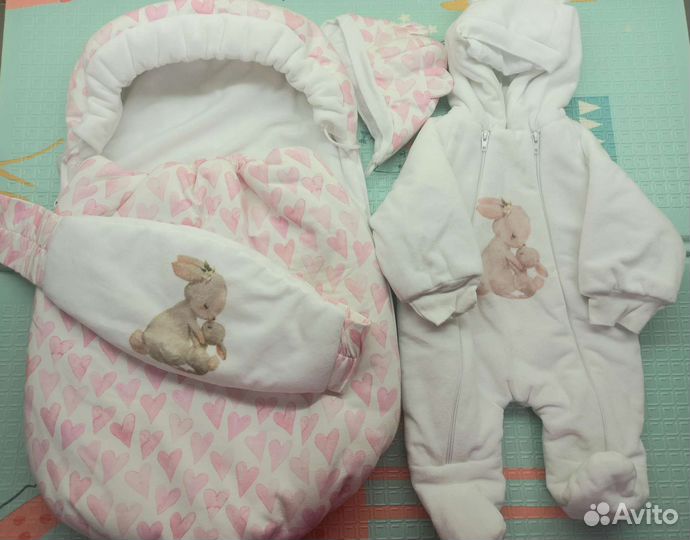 Конверт на выписку для девочки.Весна-осень