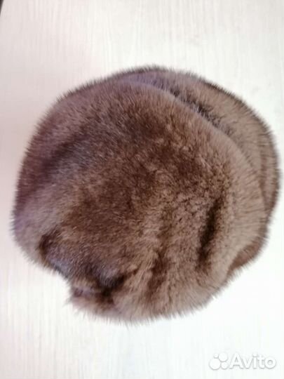 Шапка зимняя норковая женская