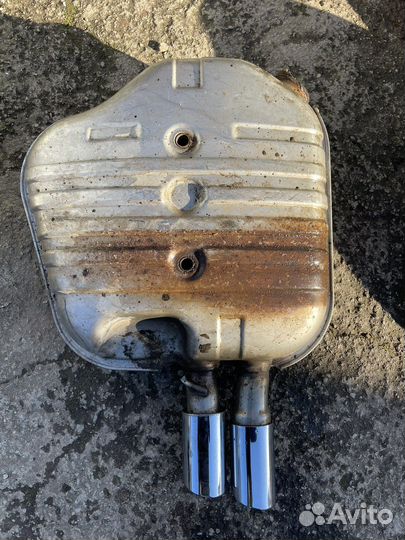 Задняя банка глушителя BMW E60