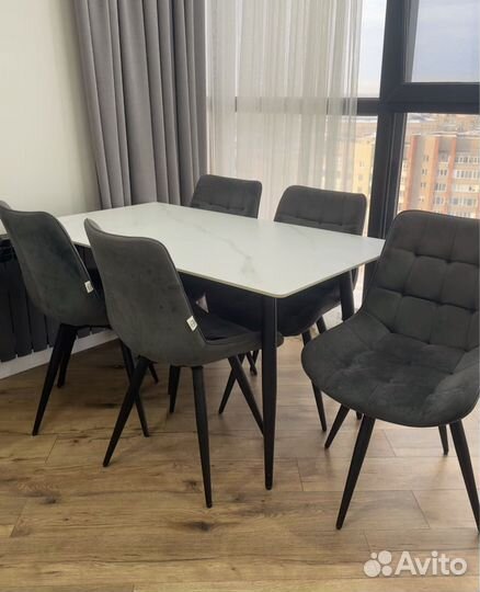 Стол Кухонный Со Стульями 5 шт Сост Новых