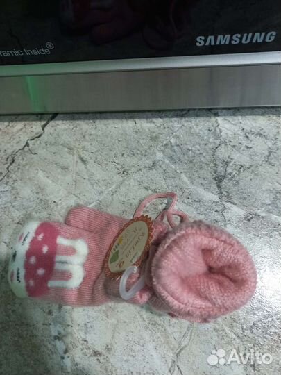 Варежки зимние детские 2 года