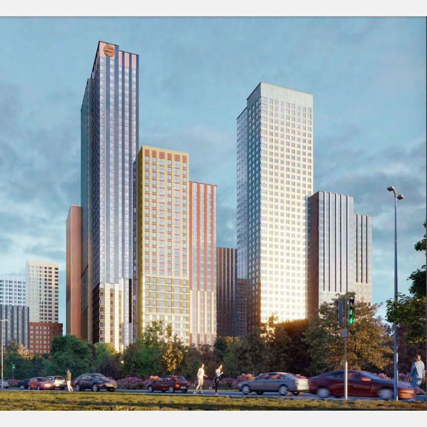 2-к. квартира, 60,8 м², 4/28 эт.