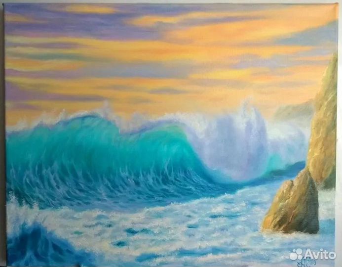 Картина маслом ручной работы 