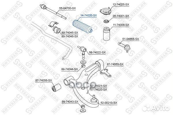 Пыльник рейки рулевой Nissan Almera N16 00