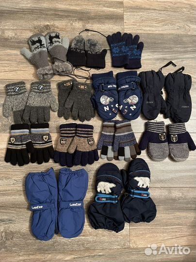 Варежки краги зимние и перчатки