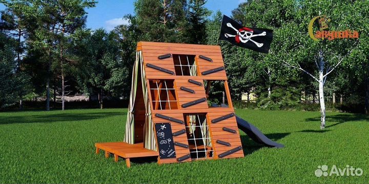 Игровая площадка для дачи Савушка База 3