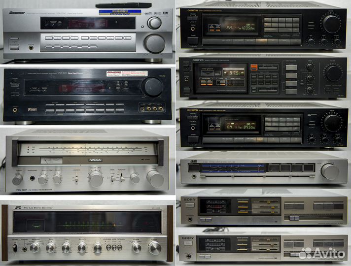 Усилители- ресиверы Onkyo-200 -7700 sony-та-ах222