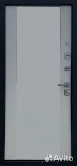 Дверь входная металлическая Вертикаль с зеркалом