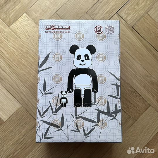 Bearbrick x clot Panda 100 & 400 Set