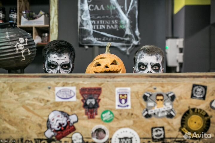 Аквагрим профессиональный, грим на Хэллоуин